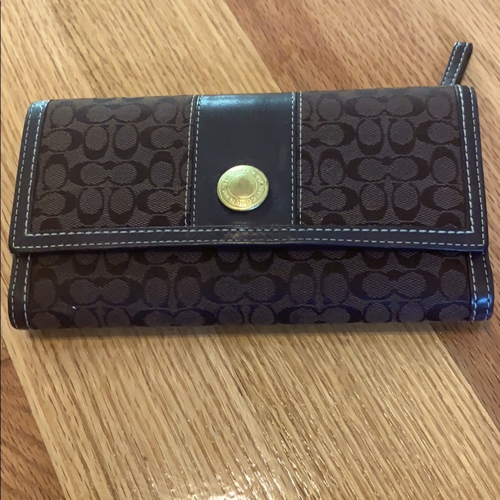 Coach brown wallet